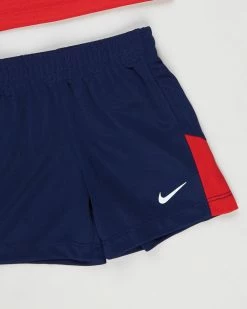 Best Sale 🧨 Nike Dri-FIT Tee & Shorts Set - Babies 2-Piece Blue Void & Uni Red 👍 -Baby Online store http3A2F2Fstatic.theiconic.com .au2Fp2Fnike 2836 3125331 4