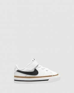 New ⭐ Nike Court Legacy Infant White/Black/Desert Ochre ⌛