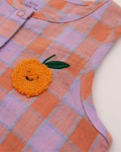 Brand new 🛒 Olive & The Captain Gingham Bubble Romper - Babies Peach Plum 🎁 -Baby Online store http3A2F2Fstatic.theiconic.com .au2Fp2Folive the captain 0892 0417531 4