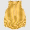 Discount 🔥 Olive & The Captain Lemon Gingham Bubble Romper - Babies 🎉