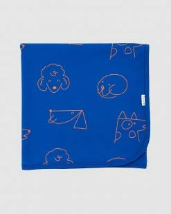 Flash Sale 👏 Olive & The Captain 🐕 Dogs Large Wrap - Babies Blue 🎉