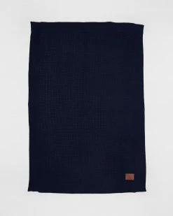Outlet 😉 Pappe Knipton Waffle Blanket - Babies Navy 🥰