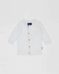 Buy 😉 Pappe Ardallie Cashmere Cardigan - Babies Oatmeal Speckle 🔔