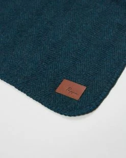 Best Pirce 🎉 Pappe Evelix Cashmere Herringbone Blanket Teal ❤️ -Baby Online store http3A2F2Fstatic.theiconic.com .au2Fp2Fpappe 4580 227169 2