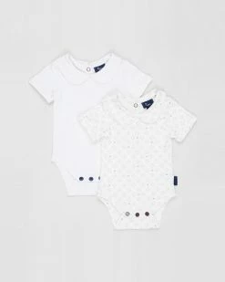 Best Pirce 🎉 Pappe 2-Pack Bowhill SS Bodysuit - Babies Sassafras 😉