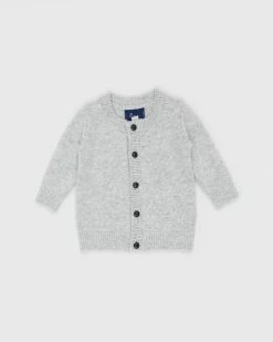 Best Pirce 🌟 Pappe Ardallie Cashmere Cardigan - Babies Grey Marle 😀
