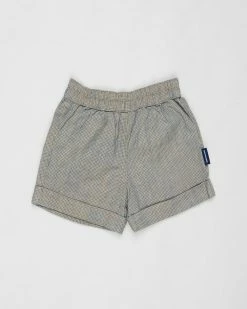 Deals 😉 Pappe Ponty Pandy Shorts - Babies Indigo & Sand ⌛