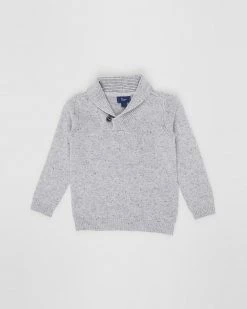 Outlet 🛒 Pappe Dornie Roll Neck Sweater - Babies-Kids Speckled Grey Marle 🔥