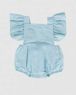 Budget ⭐ Peggy Catherine Playsuit - Babies Blue Aqua ✔️