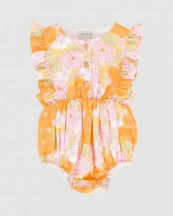 Flash Sale 🔥 Peggy August Playsuit - Babies Dahlia Print ✔️