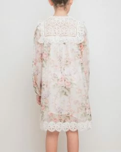 Hot Sale 🔔 Petite Amalie Silk Chiffon Floral 👗 Dress - Kids-Teens White & Multi ✔️ -Baby Online store http3A2F2Fstatic.theiconic.com .au2Fp2Fpetite amalie 2129 0712941 4