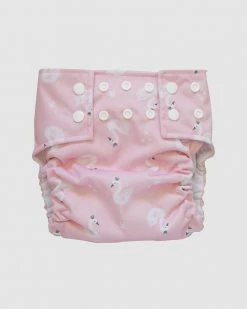 Promo ✨ Plum Cloth Nappy & Bamboo Liner - Babies Swan 😍