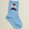 Deals ⌛ Polo Ralph Lauren Bear Single Cotton Crew 🧦 Socks - Babies Light Blue 🥰