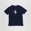 Hot Sale 😍 Polo Ralph Lauren Ss Graph Tee-Knit 👚 Shirts-T-Shirt Cruise Navy 🔥