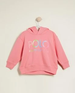 Cheapest 🎁 Polo Ralph Lauren Logo Hoodie Sweatshirt - Babies-Kids Ribbon Pink ❤️