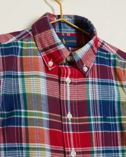 Polo Ralph Lauren Madras Poplin Short Sleeve Shirt - Babies-Kids Red & Blue Multi -Baby Online store http3A2F2Fstatic.theiconic.com .au2Fp2Fpolo ralph lauren 3668 4223841 3