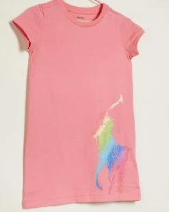 Best deal 🔥 Polo Ralph Lauren Jersey T-Shirt 👗 Dress - Babies-Kids Ribbon Pink 🤩 -Baby Online store http3A2F2Fstatic.theiconic.com .au2Fp2Fpolo ralph lauren 3673 3931841 3