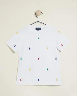 Cheap ✔️ Polo Ralph Lauren Mesh Short Sleeve T-Shirt - Babies-Kids White 🎉