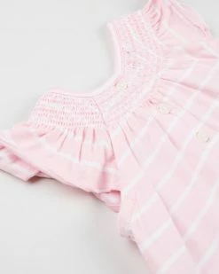 Brand new 🥰 Polo Ralph Lauren Jersey Bubble One-Piece - Babies Carmel Pink & White 👏 -Baby Online store http3A2F2Fstatic.theiconic.com .au2Fp2Fpolo ralph lauren 8652 8199631 3