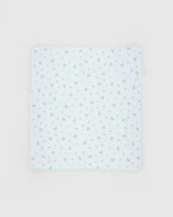 Coupon 🔔 Polo Ralph Lauren Reversible Bear Blanket - Babies Blue Multi ⌛