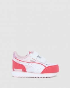 Outlet 🎁 Puma F Rider Ballerina Self-Fastening Infant Pink/White 😀