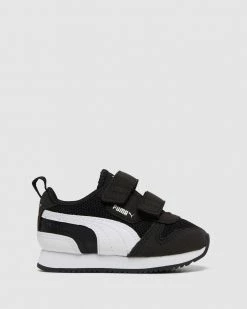 Cheap 💯 Puma R78 Self Fastening Infant Black/White 😉
