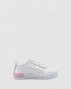 Best Sale 🎉 Puma Carina L EL Infant White/Artic Ice 😍