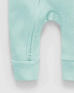 Best deal ✨ Purebaby Rib Growsuit - Babies Aquamarine Stripe ⭐ -Baby Online store http3A2F2Fstatic.theiconic.com .au2Fp2Fpurebaby 0066 6418531 3