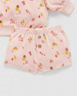 Promo 😀 Purebaby Towelling Set - Babies-Kids ☀️ Summer Fruits Print 😍 -Baby Online store http3A2F2Fstatic.theiconic.com .au2Fp2Fpurebaby 0080 0993731 3