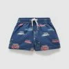 Best Sale 🎁 Purebaby Printed Board Shorts - Babies-Kids Coastal Cars Print 🥰