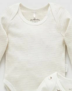 Budget 🥰 Purebaby 2-Pack Easy Neck LS Bodysuit - Babies Cottonbud Pack ✨ -Baby Online store http3A2F2Fstatic.theiconic.com .au2Fp2Fpurebaby 0226 0368341 3