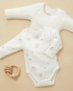 Budget 🥰 Purebaby 2-Pack Easy Neck LS Bodysuit - Babies Cottonbud Pack ✨ -Baby Online store http3A2F2Fstatic.theiconic.com .au2Fp2Fpurebaby 0226 0368341 5