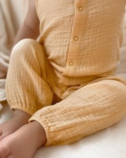 Budget 🌟 Purebaby Crinkle All-in-One - Babies Gold ❤️