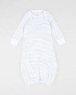 New 😍 Purebaby Sleepsuit - Babies Pale Grey Melange Stripe ✔️