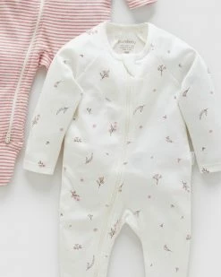 New 😍 Purebaby 2-Pack Zip Growsuit - Babies Blossom Pack 🤩 -Baby Online store http3A2F2Fstatic.theiconic.com .au2Fp2Fpurebaby 0288 7268341 4