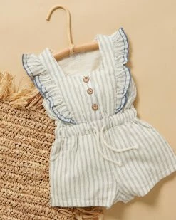 Deals 🥰 Purebaby Ruffle Jumpsuit - Babies-Kids Fine Stripe 🥰 -Baby Online store http3A2F2Fstatic.theiconic.com .au2Fp2Fpurebaby 0399 2986331 5