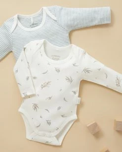 Discount ✔️ Purebaby 2-Pack Easy Neck LS Bodysuit - Babies Eucalyptus Pack 💯 -Baby Online store http3A2F2Fstatic.theiconic.com .au2Fp2Fpurebaby 0417 2368341 6