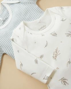 Discount ✔️ Purebaby 2-Pack Easy Neck LS Bodysuit - Babies Eucalyptus Pack 💯 -Baby Online store http3A2F2Fstatic.theiconic.com .au2Fp2Fpurebaby 0417 2368341 7