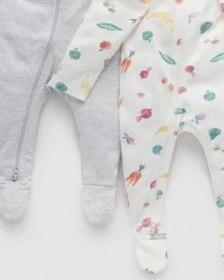 Deals 🧨 Purebaby Digital Print Zip Growsuit 2-Pack - Babies Happy Veg ✔️ -Baby Online store http3A2F2Fstatic.theiconic.com .au2Fp2Fpurebaby 0653 7086051 4