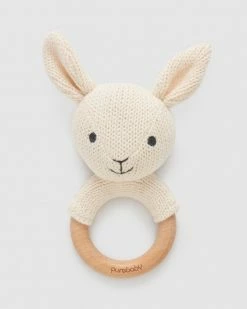 Best Sale 😀 Purebaby Knitted Rabbit Rattle Cloud 🌟
