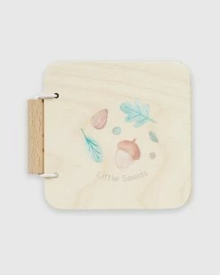 Flash Sale 💯 Purebaby Little Seeds Wooden Book Beech Wood 😉
