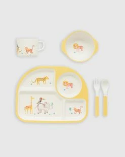 Discount ⌛ Purebaby Dinnerware Set - Babies Safari Animals 😉