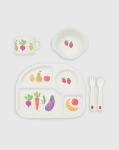 Best Sale 🔔 Purebaby Dinnerware Set - Babies Farmers Market 👍