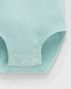 Best deal 🥰 Purebaby Rib Short Sleeve Bodysuit - Babies Aquamarine Stripe ⭐ -Baby Online store http3A2F2Fstatic.theiconic.com .au2Fp2Fpurebaby 1136 3418531 4