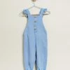Cheapest 🎉 Purebaby Button Front Overalls - Babies-Kids Faded Denim 👏