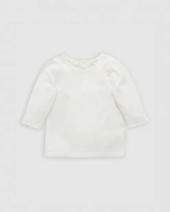 Deals 🛒 Purebaby Basic Tee - Babies-Kids Custard ⌛