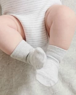 Cheap 👍 Purebaby 🧦 Socks 3-Pack Pale Grey Melange Pack 🎉 -Baby Online store http3A2F2Fstatic.theiconic.com .au2Fp2Fpurebaby 2269 5550501 3