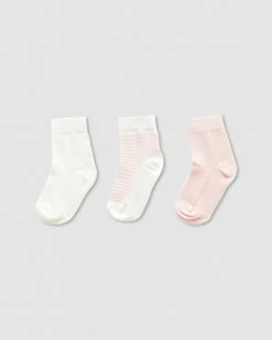 Best Pirce 🧨 Purebaby 🧦 Socks 3-Pack Pale Pink Pack 🎉 -Baby Online store http3A2F2Fstatic.theiconic.com .au2Fp2Fpurebaby 2379 9450501 2