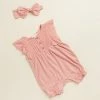 Discount 😍 Purebaby Pointelle Romper & Headband - Babies Apricot 🔥