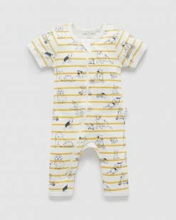 New ✔️ Purebaby Zip Footless Sleepsuit - Babies Best Friends 👍